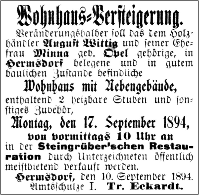 1894-09-17 Hdf Zwangsversteigerung